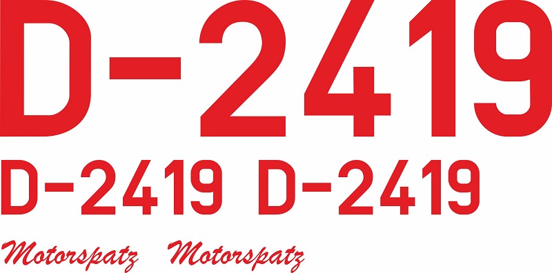 Dekor für Motorspatz 4,20 Meter