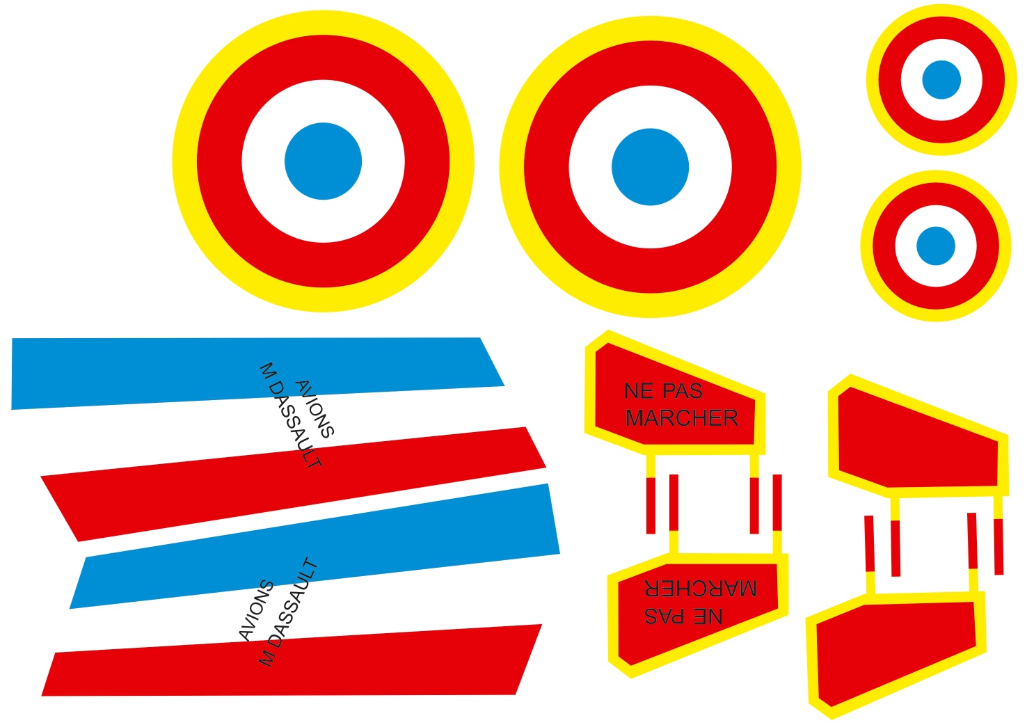 Dekor für Mirage 120cm Turbine